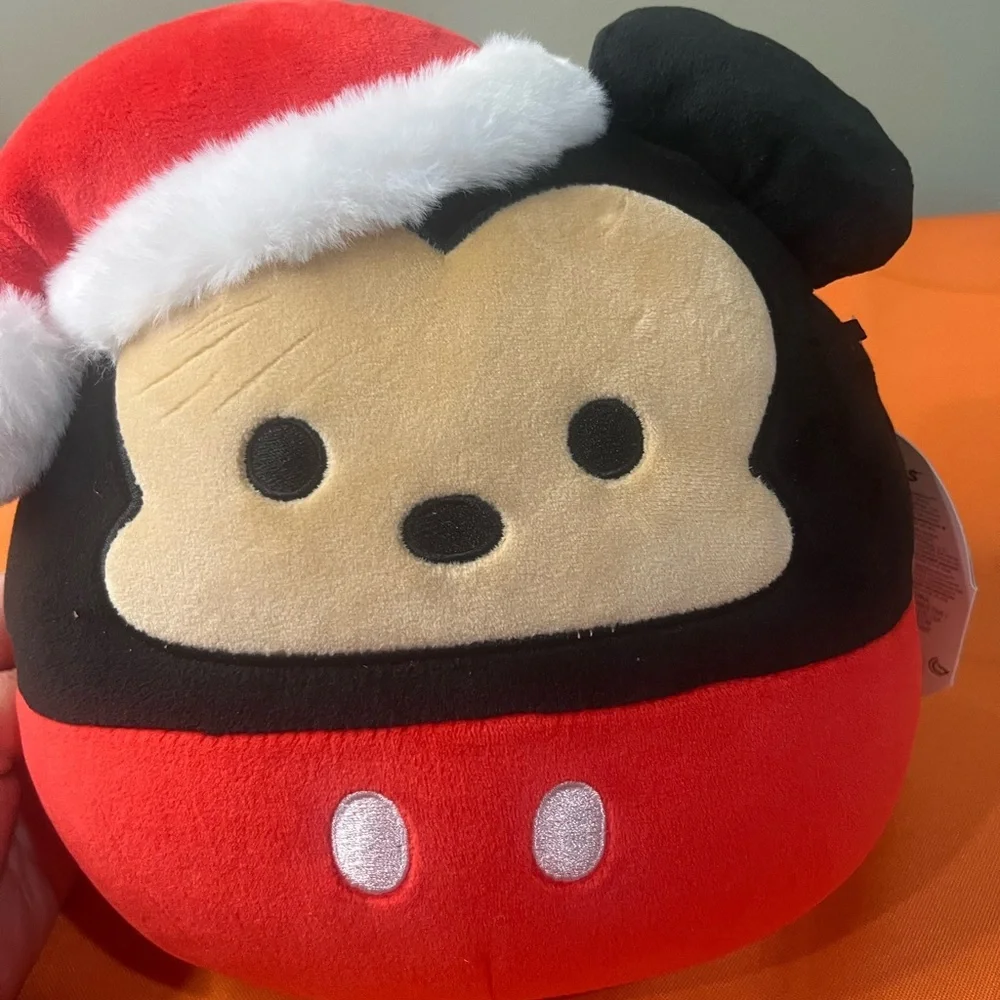 6/$25 Squishmallows Red and Black Stuffed Christmas  Mickey Mouse Plush - Picture 11 of 15